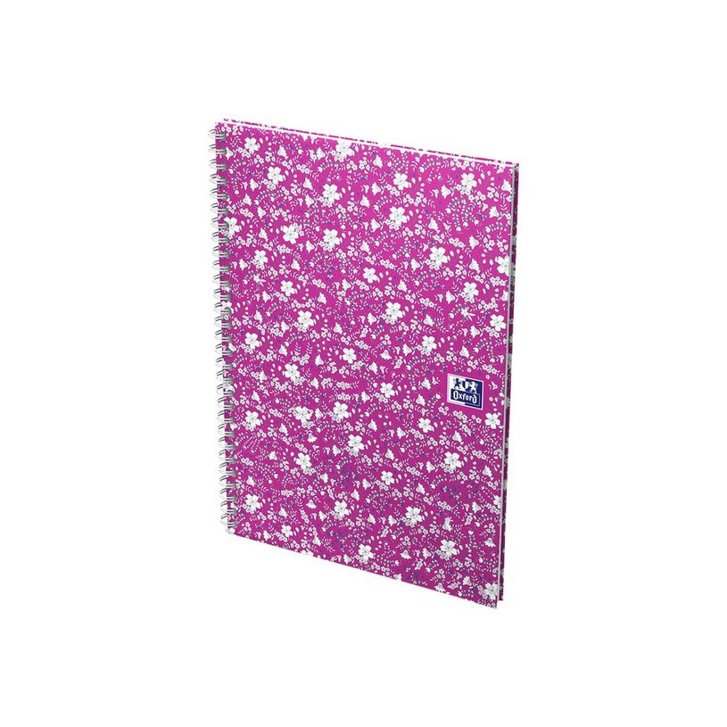 3020120113319-Oxford Floral - Carnet de notes à spirale - A5 - 120 pages - petits carreaux-P_79424841_6-4