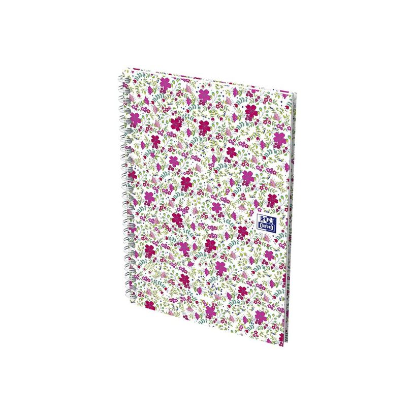 3020120113319-Oxford Floral - Carnet de notes à spirale - A5 - 120 pages - petits carreaux-P_79424841_7-5