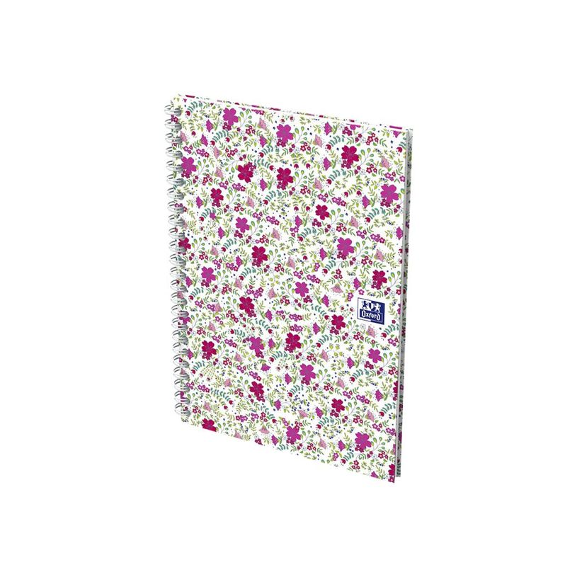 3020120113357-Oxford Floral - Carnet de notes à spirale - A5 - 120 pages - ligné-P_79424842_7-5