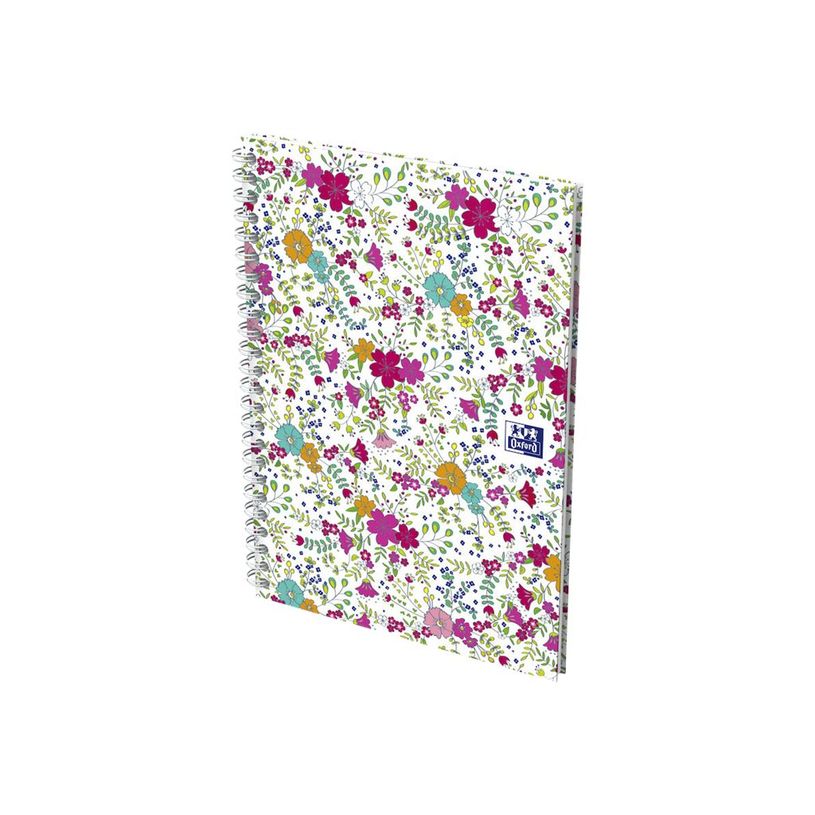 3020120113357-Oxford Floral - Carnet de notes à spirale - A5 - 120 pages - ligné-P_79424842_9-7