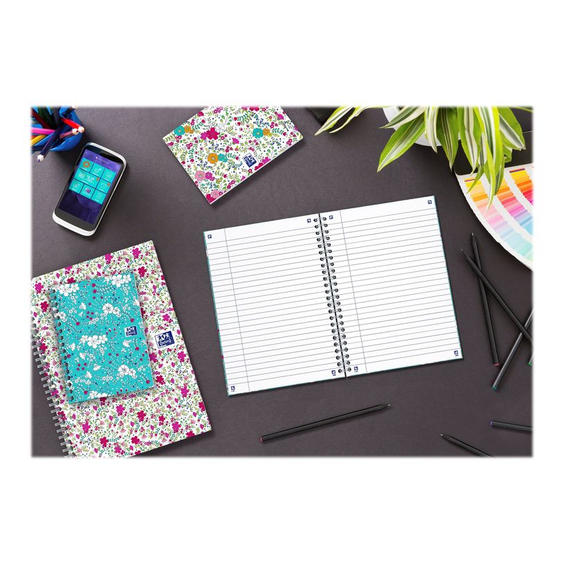 3020120113449-Oxford Floral - Carnet de notes à spirale - B5 - 120 pages - ligné-P_79424844_12-11