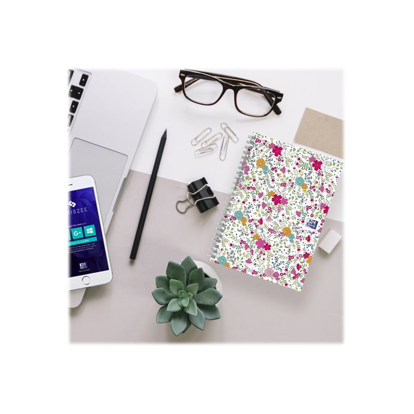 3020120113449-Oxford Floral - Carnet de notes à spirale - B5 - 120 pages - ligné-P_79424844_13-12