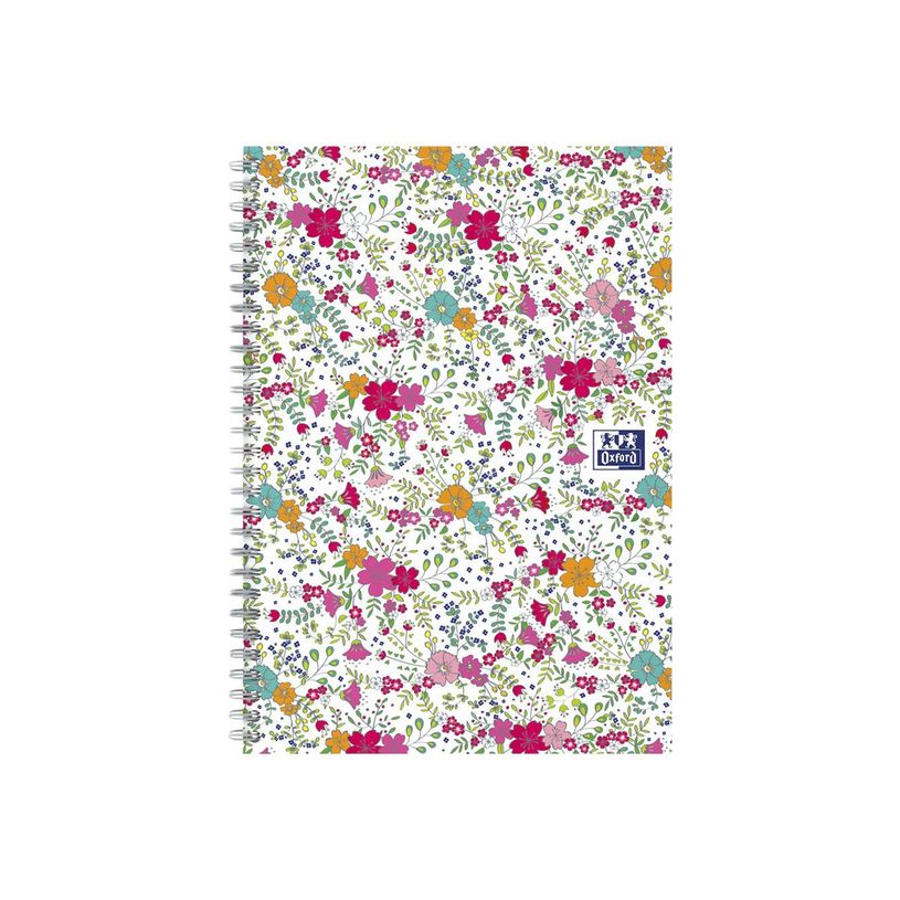 3020120113449-Oxford Floral - Carnet de notes à spirale - B5 - 120 pages - ligné-P_79424844_2-0