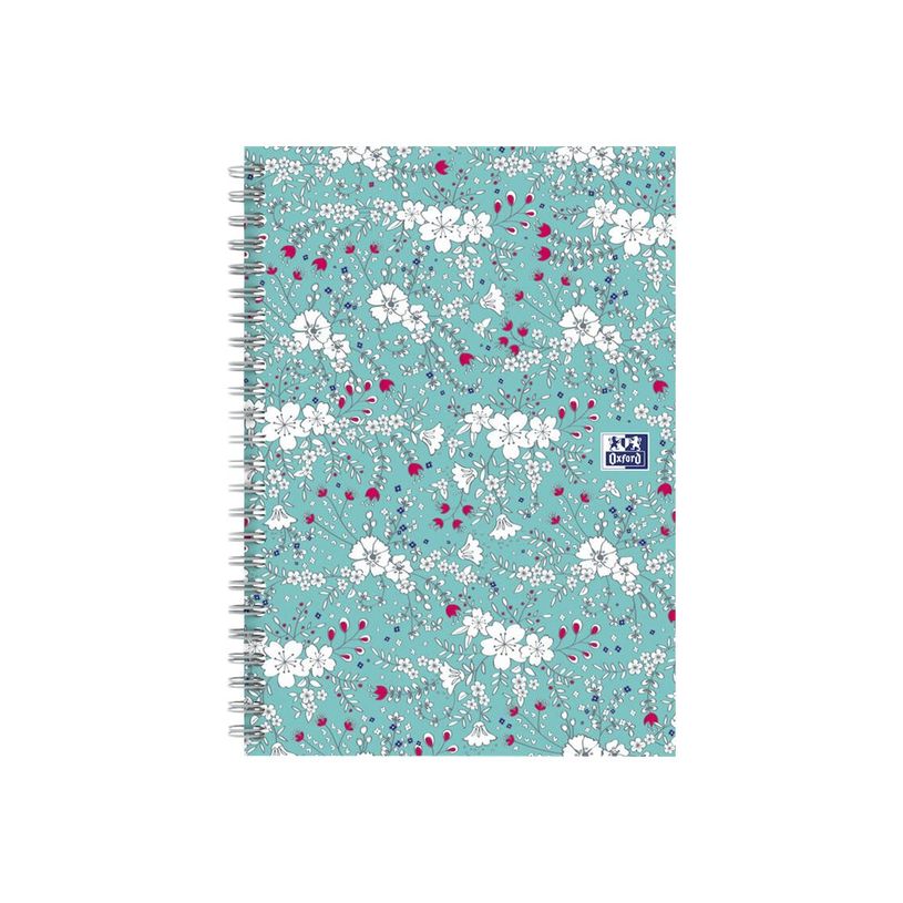 3020120113449-Oxford Floral - Carnet de notes à spirale - B5 - 120 pages - ligné-P_79424844_5-3