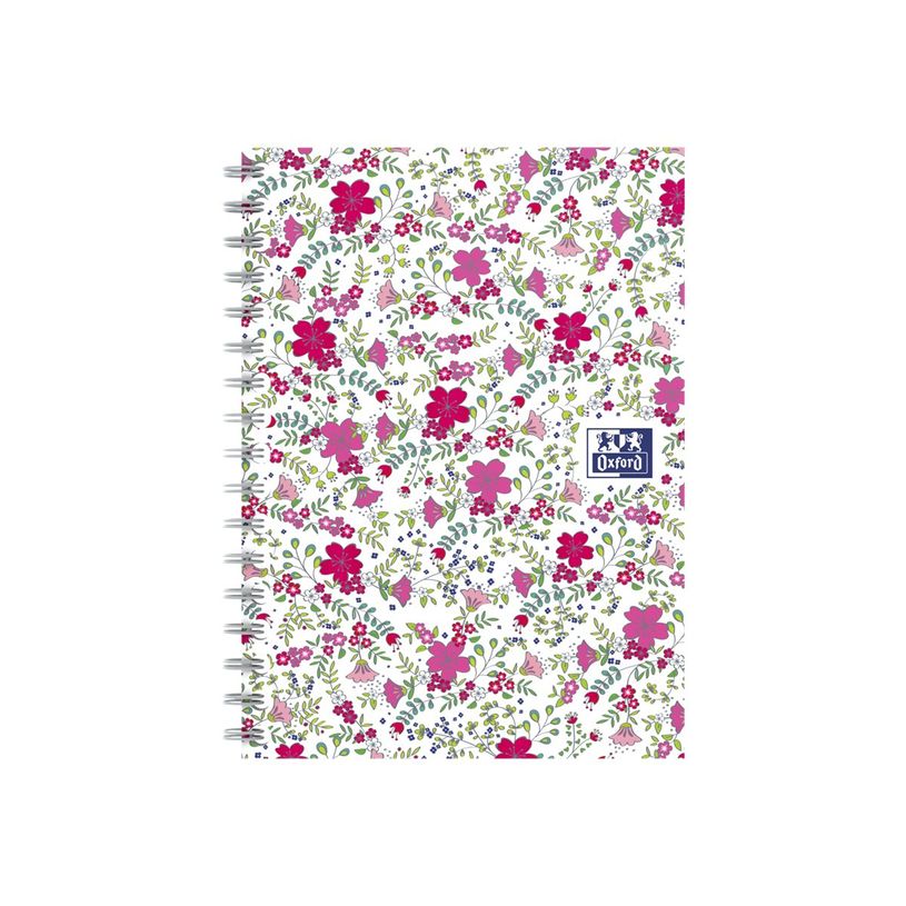3020120113494-Oxford Floral - Carnet de notes à spirale - A6 - 100 pages - petits carreaux-P_79424845_3-2