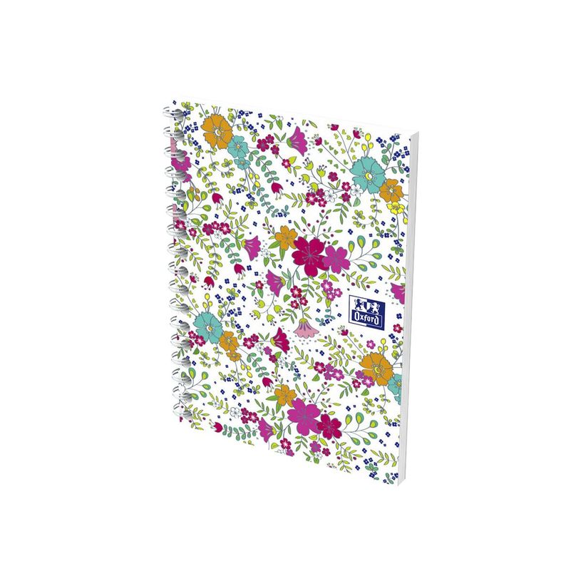 3020120113494-Oxford Floral - Carnet de notes à spirale - A6 - 100 pages - petits carreaux-P_79424845_4-3