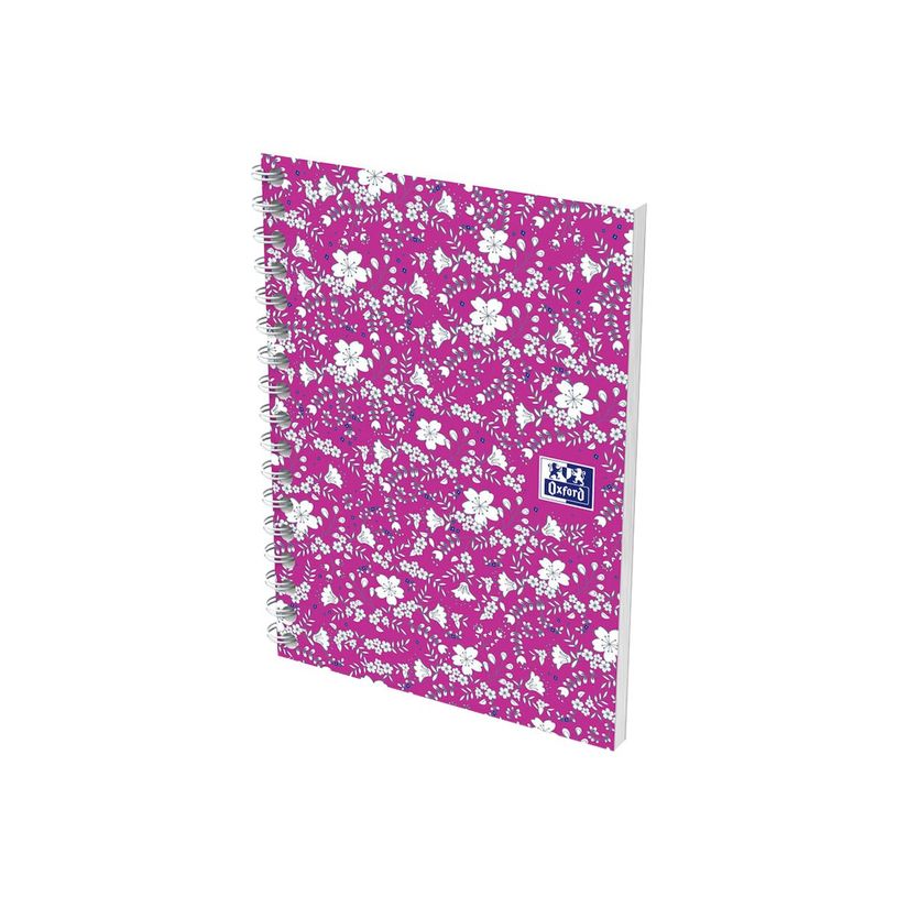 3020120113494-Oxford Floral - Carnet de notes à spirale - A6 - 100 pages - petits carreaux-P_79424845_6-5