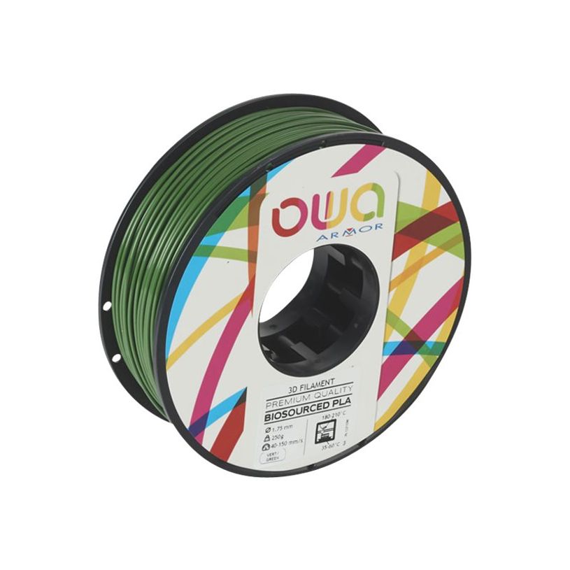 3112539712006-OWA - filament 3D PLA - vert - Ø 175 mm - 250g-P_79424889_1-0