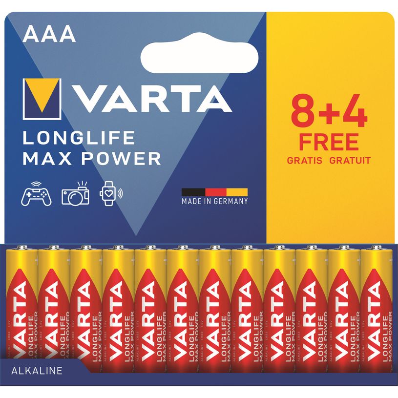 4008496066926-VARTA Max Tech 4703 - 8+4 piles alcalines - AAA LR03-P_79425154_2-0