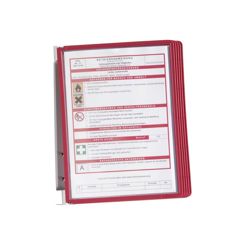 4005546506487-Durable Vario - Support mural métallique avec 5 pochettes A4 - rouge-P_79425236_2-1