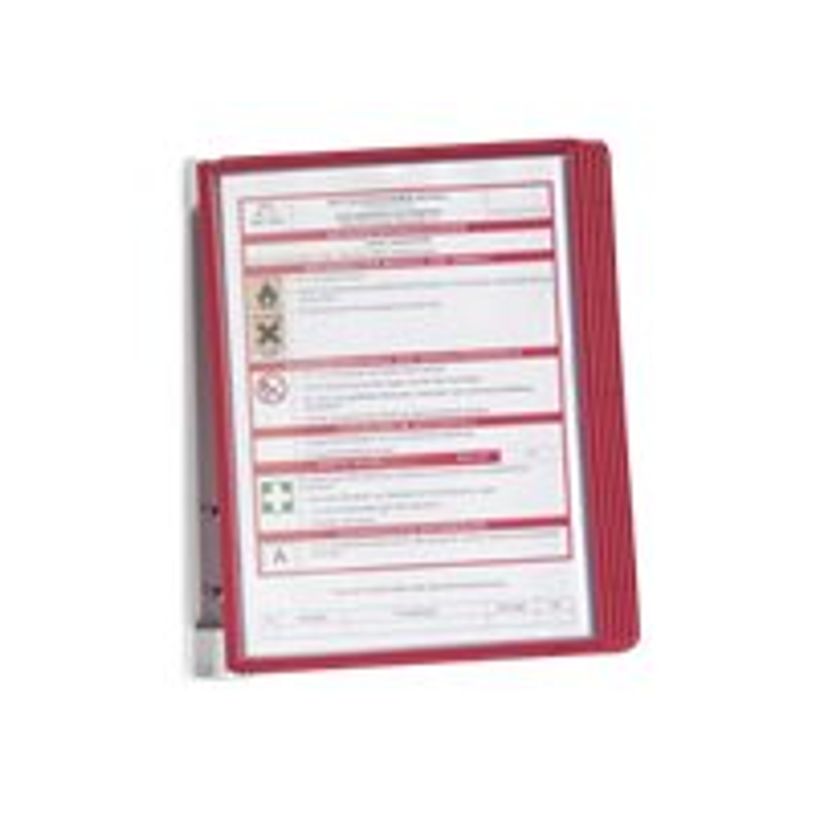 4005546506487-Durable Vario - Support mural métallique avec 5 pochettes A4 - rouge-P_79425236_5-4