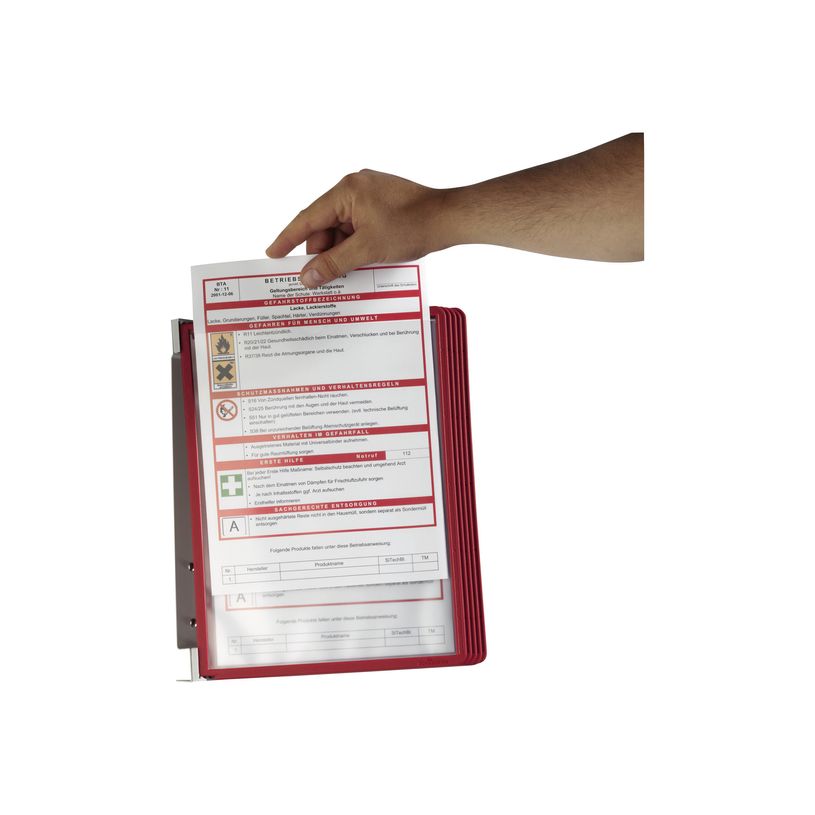 4005546506487-Durable Vario - Support mural métallique avec 5 pochettes A4 - rouge-P_79425236_8-5
