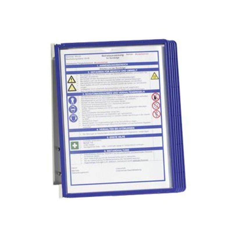4005546506494-Durable Vario - Support mural métallique avec 5 pochettes A4 - bleu-P_79425237_3-2