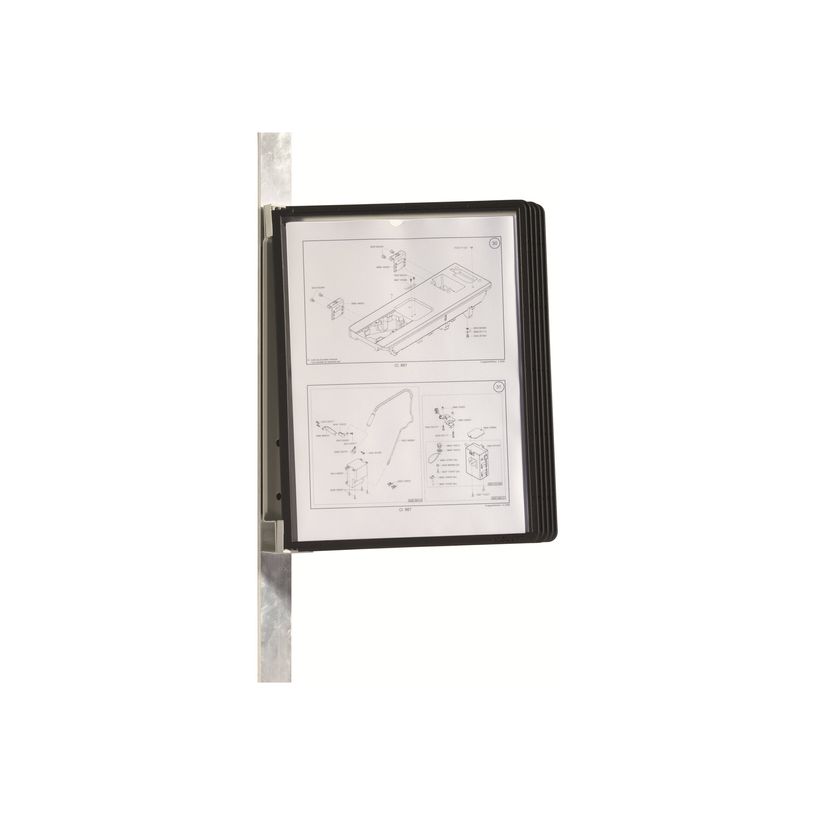 4005546506517-Durable Vario - Support mural magnétique avec 5 pochettes A4 - noir-P_79425239_1-0