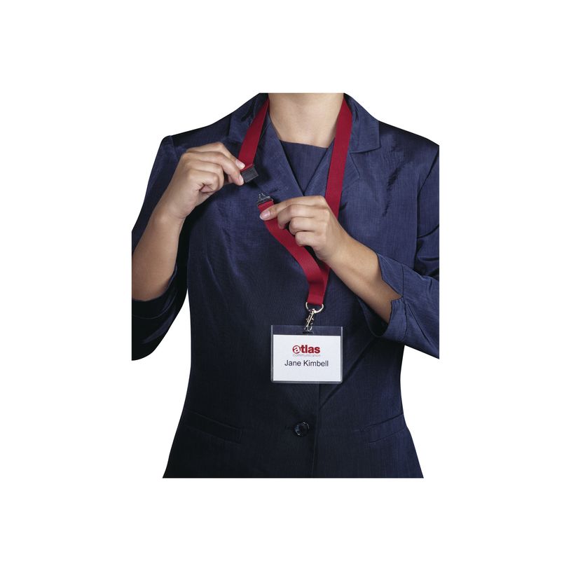 4005546800103-Durable - 10 Lacets pour badge - cordon détachable - rouge-P_79425244_1-0