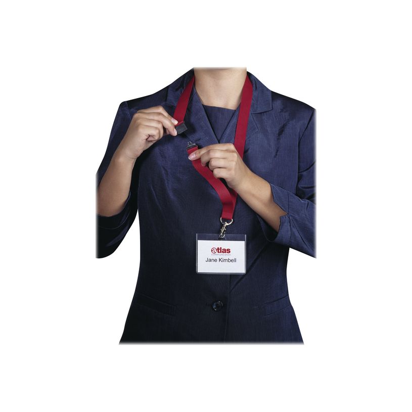 4005546800103-Durable - 10 Lacets pour badge - cordon détachable - rouge-P_79425244_4-2