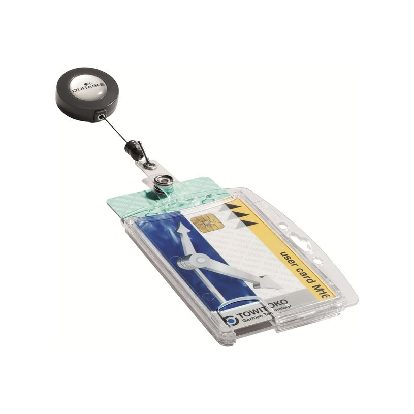 4005546802770-Durable - 10 Portes badge de nom avec enrouleur - 54 x 85 mm - 2 cartes-P_79425248_4-3