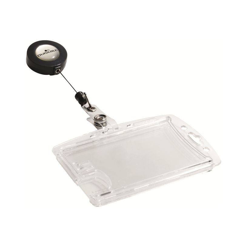 4005546802770-Durable - 10 Portes badge de nom avec enrouleur - 54 x 85 mm - 2 cartes-P_79425248_5-4