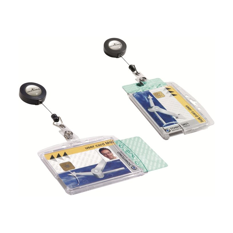 4005546802770-Durable - 10 Portes badge de nom avec enrouleur - 54 x 85 mm - 2 cartes-P_79425248_7-6