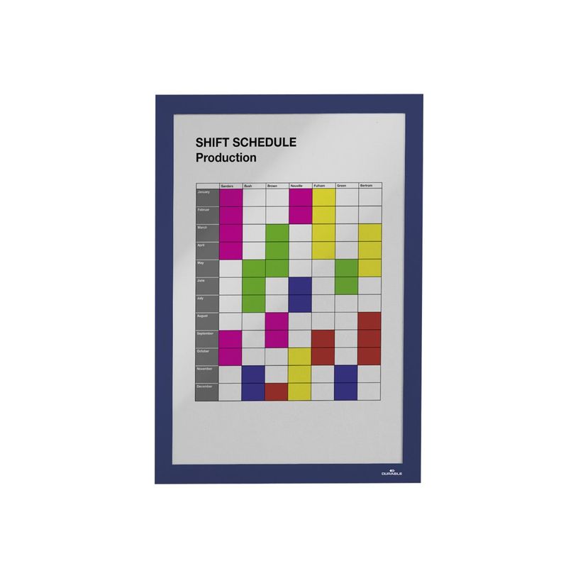 4005546981130-Durable Duraframe Magnetic - Cadre d'affichage magnétique - A4 - bleu - pour surfaces mét-P_79425270_1-0