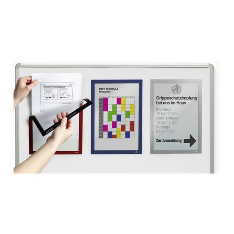 4005546981130-Durable Duraframe Magnetic - Cadre d'affichage magnétique - A4 - bleu - pour surfaces mét-P_79425270_3-2