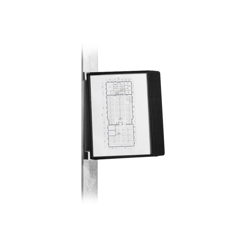 4005546981970-Durable Vario - Support mural magnétique avec 10 pochettes A4 - noir-P_79425273_4-4