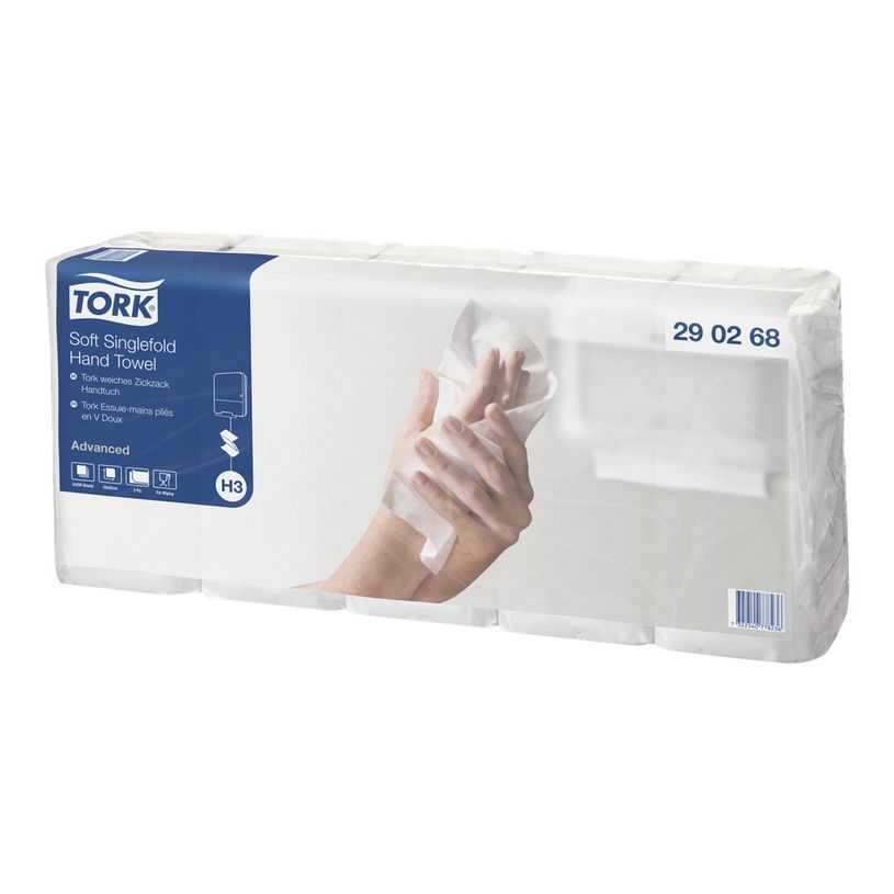 7322540778243-Tork Advanced C&C - Essuie-mains double épaisseur - pliage en V - 4000 feuilles-P_79425372_1-0