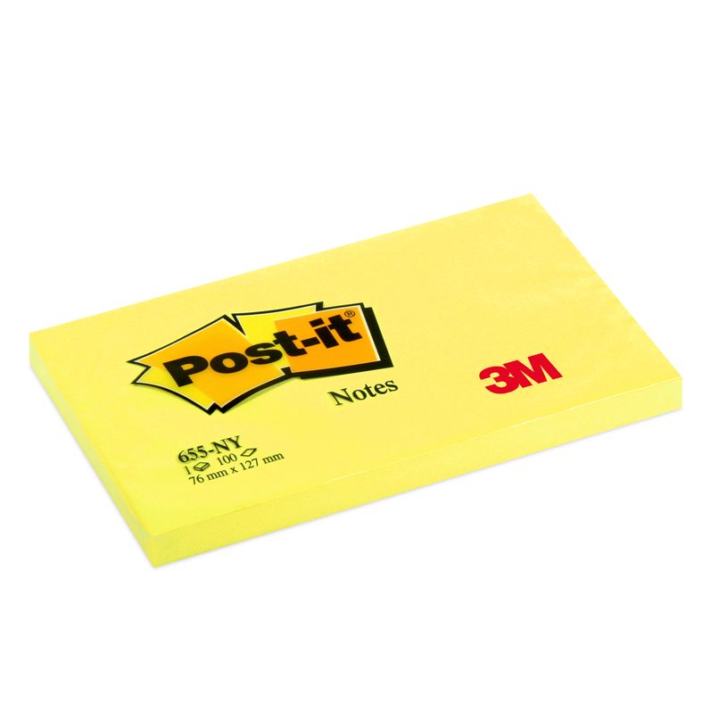3134375221603-Post-it - 6 Blocs notes - jaune - 76 x 127 mm-P_79425427_1-0