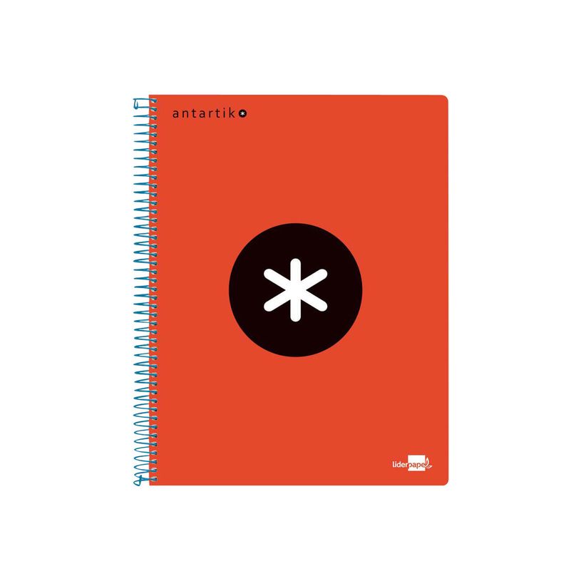 8423473744639-Antartik - Cahier à spirale A4 (21x29,7 cm) - 240 pages - petits carreaux (5x5 mm) - rouge-P_79425429_1-0