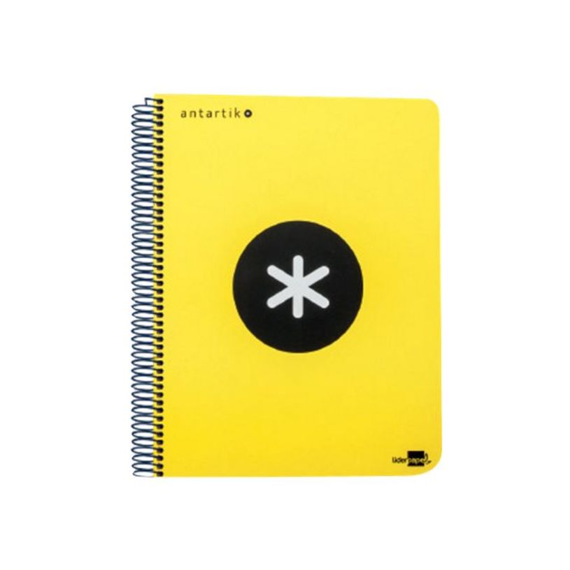8423473744684-Antartik - Cahier à spirale A4 (21x29,7 cm) - 240 pages - petits carreaux (5x5 mm) - jaune-P_79425434_1-0