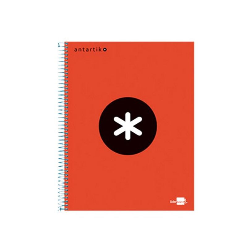 8423473745834-Antartik - Cahier à spirale A4 (21x29,7 cm) - 240 pages - petits carreaux (5x5 mm) - rouge-P_79425439_1-0