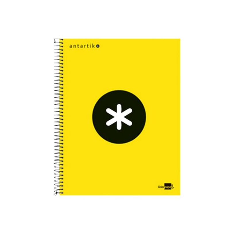 8423473745889-Antartik - Cahier à spirale A4 (21x29,7 cm) - 240 pages - petits carreaux (5x5 mm) - jaune-P_79425444_1-0