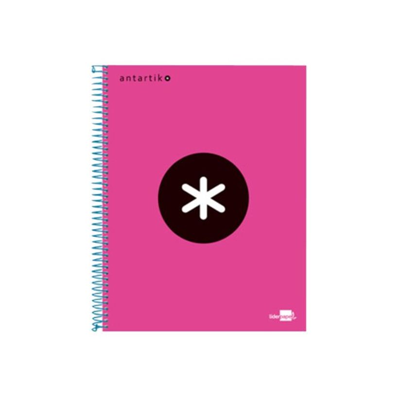 8423473745964-Antartik - Cahier à spirale A5 - 240 pages - petits carreaux (5x5 mm) - rose-P_79425452_1-0