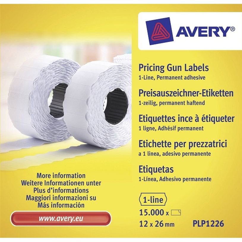 5014702023330-Avery - 10 rouleaux de 1500 étiquettes pour étiqueteuse 1 ligne - 12 x 26 mm - Blanc-P_79425545_1-0