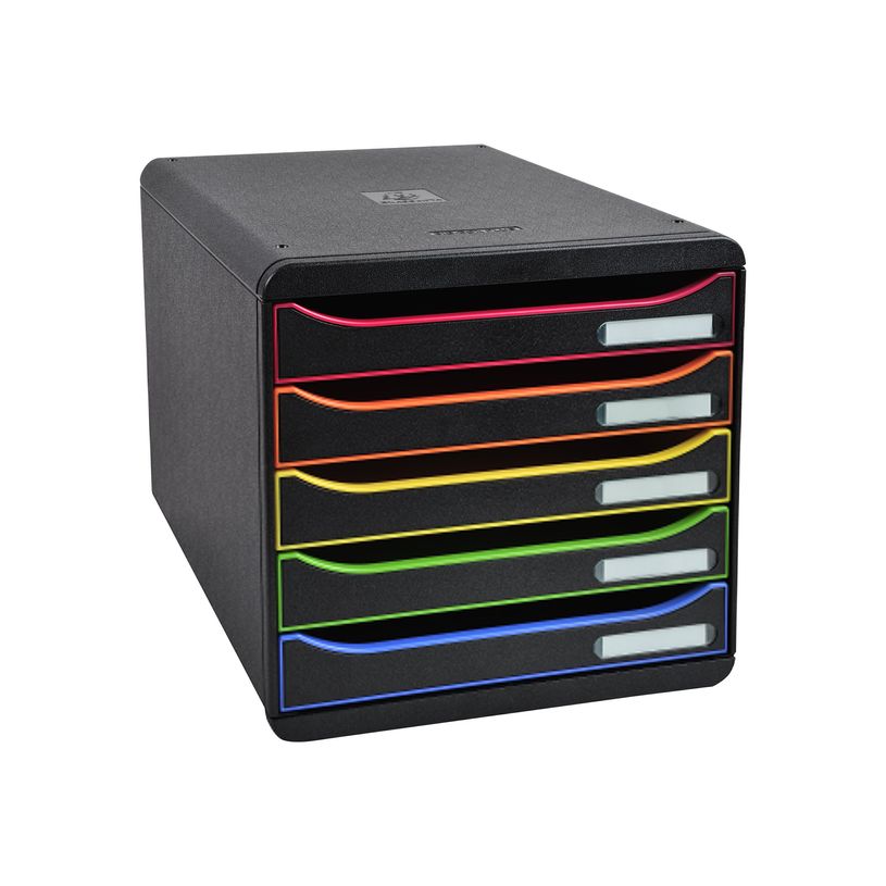 9002493424258-Exacompta BigBox Plus - Module de classement 5 tiroirs - noir/arlequin-P_79425574_1-0