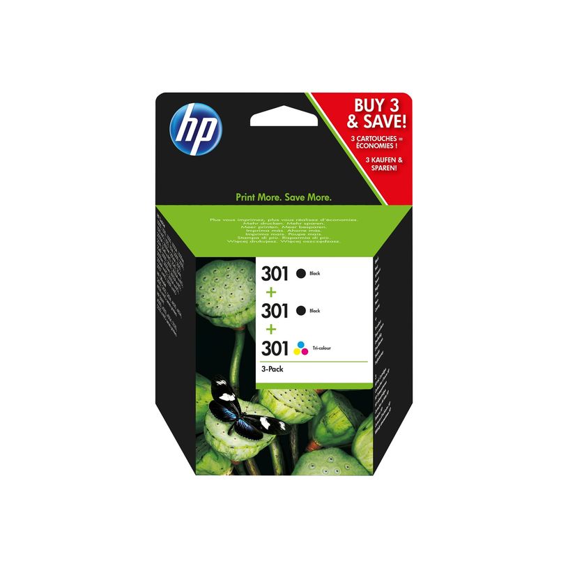 888182034569-HP 301 - pack de 3 - noir x2 et 3 couleurs - cartouche d'encre originale (E5Y87EE)-P_79425582_5-5