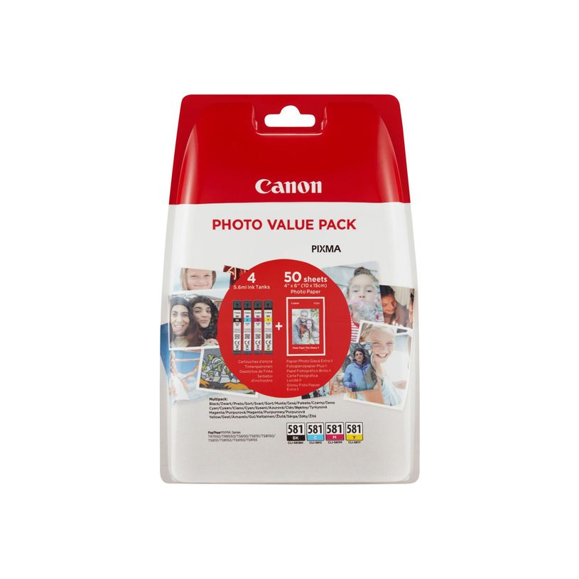 8714574679013-Canon CLI-581 - pack de 4 - noir, jaune, cyan, magenta - cartouche d'encre originale + kit -P_79425633_2-1