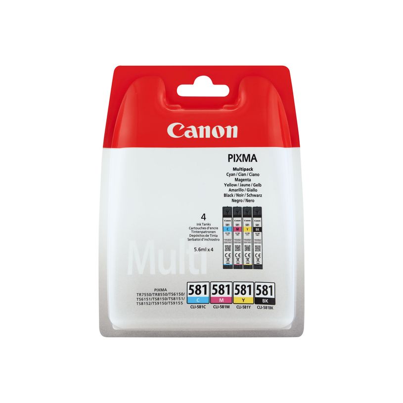 8714574679167-Canon CLI-581 - pack de 4 - noir, cyan, magenta, jaune - cartouche d'encre originale-P_79425636_2-1
