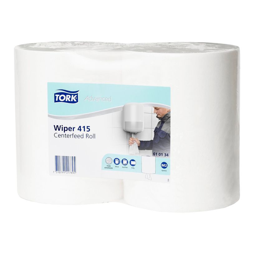 7310791217895-Tork Advanced Wiper 415 M2 - Rouleau d'essuie-mains à dévidage centrale - pack de 2-P_79425662_1-0