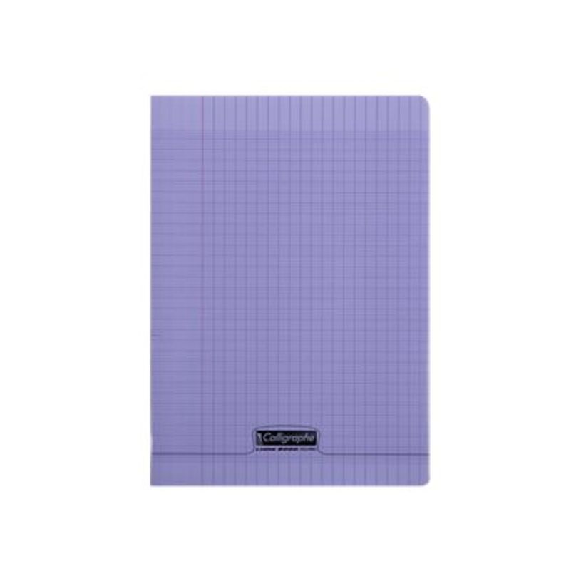 3210330183374-Calligraphe 8000 - Cahier polypro A4 (21x29,7 cm) - 96 pages - petits carreaux (5x5 mm) - v-P_79425708_1-0