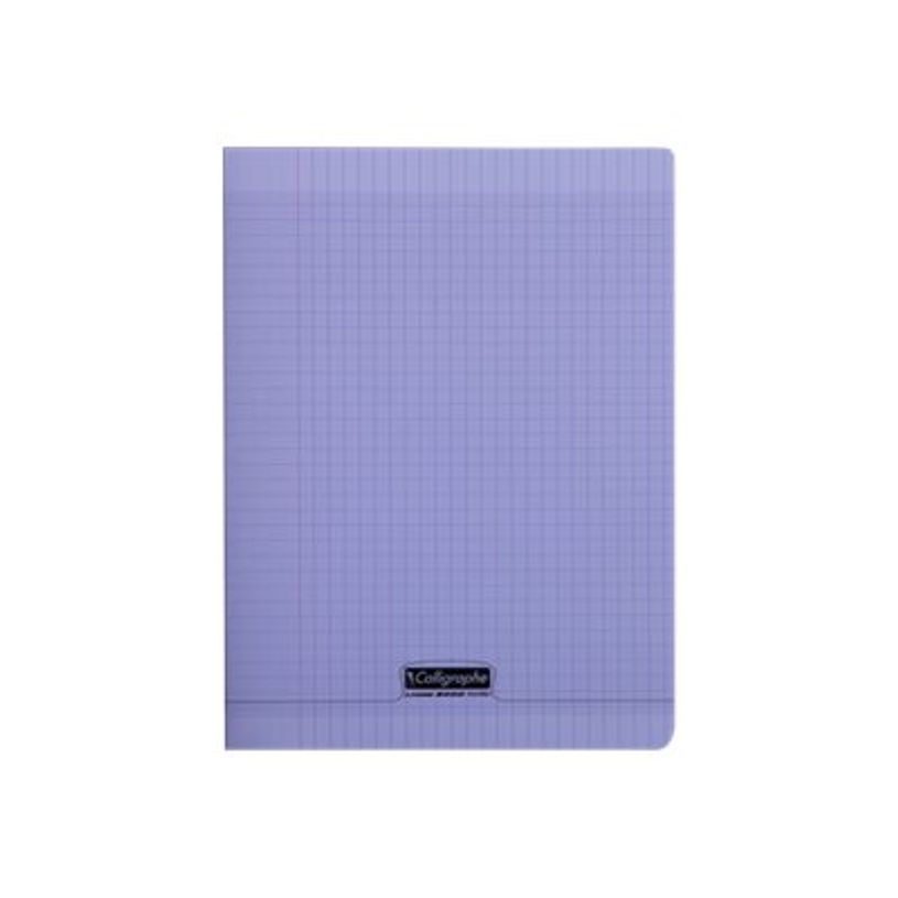 3210330183879-Calligraphe 8000 - Cahier polypro 24 x 32 cm - 96 pages - petits carreaux (5x5 mm) - violet-P_79425717_1-0