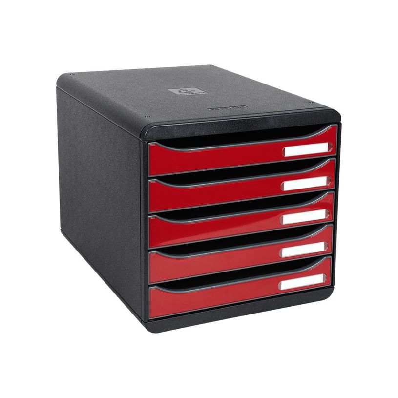 9002493424043-Exacompta BigBox Plus - Module de classement 5 tiroirs - noir/rouge-P_79425719_2-1