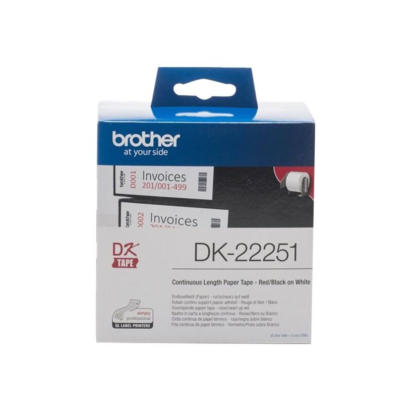 4977766766746-Brother DK22251 - papel continuo de etiqueta - 1 bobina(s) - Rollo (6,2 cm x 15,24 m)-P_79425800_1-9