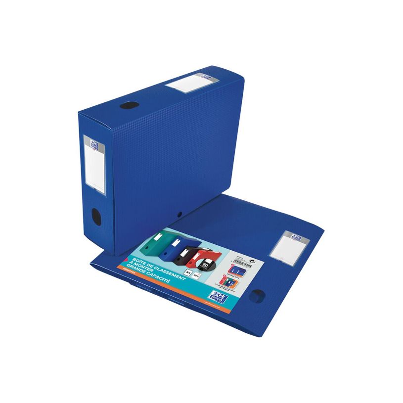3045050357015-Oxford Memphis - Boîte de classement plastique - dos 80 mm - bleu-P_79425818_2-1