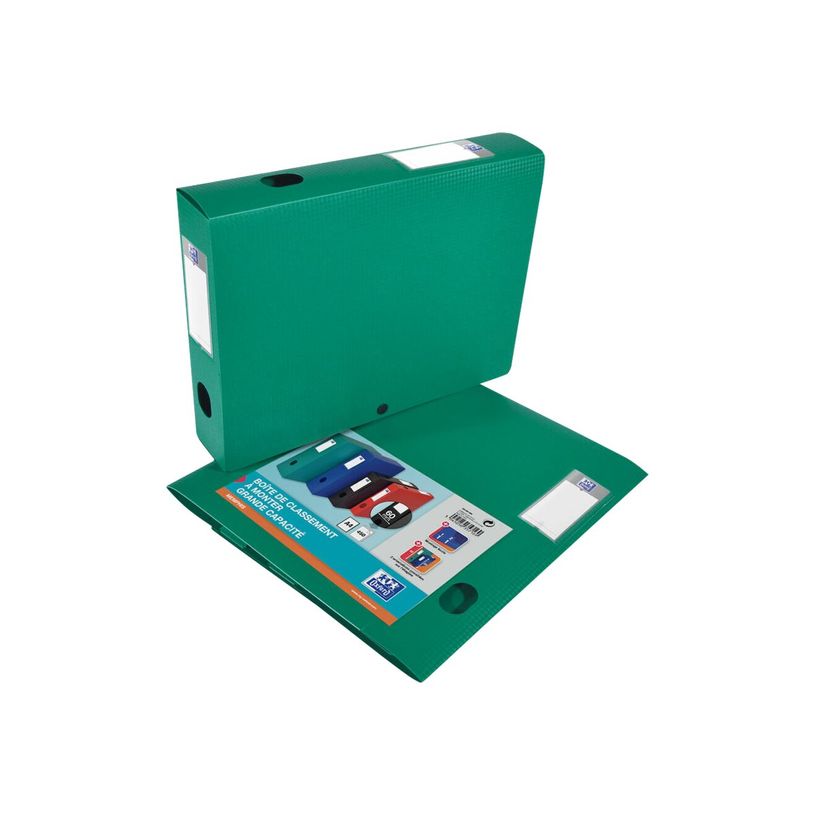 3045050357169-Oxford Memphis - Boîte de classement plastique - dos 60 mm - vert-P_79425823_2-1