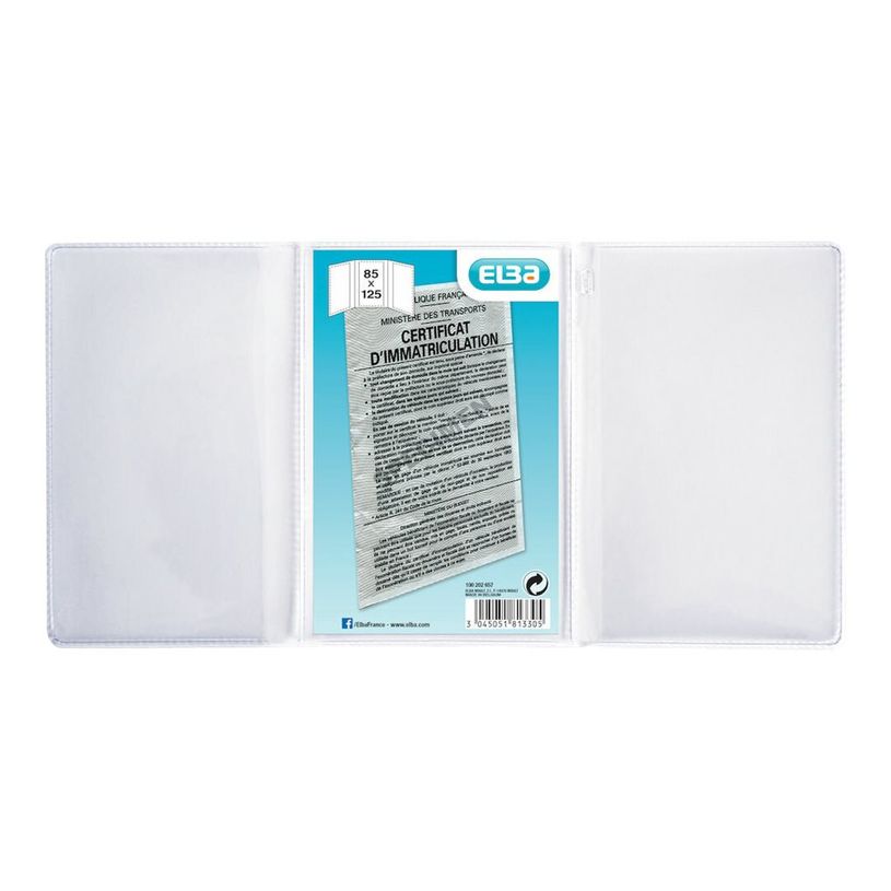 3045051813305-Etui Oxford - 3 volets 8,5x12,5 cm - PVC 20/100e - incolore-P_79425839_2-1