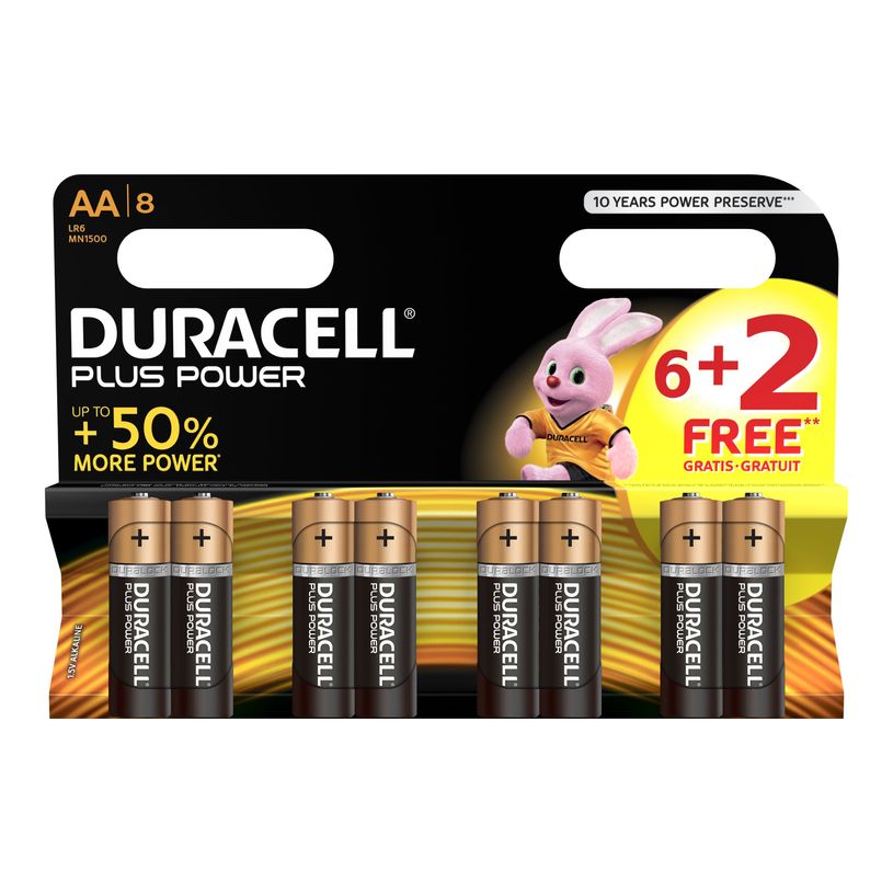 5000394018075-DURACELL Plus MN1500 - 8 piles alcalines - AA LR06-P_79425915_1-0