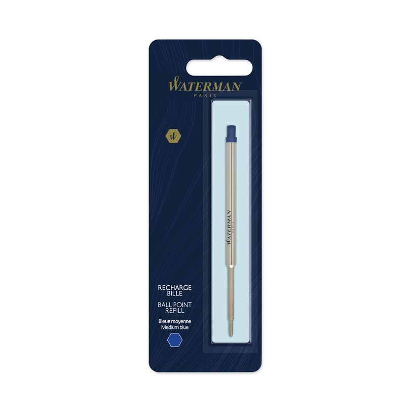 3501170944493-Waterman - Recharge stylo à bille - stand maxima - bleu - moyen-P_79425919_1-0