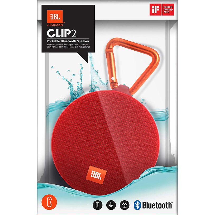 6925281915789-JBL Clip 2 - Mini enceinte sans fil - bluetooth - rouge-P_79425985_2-1