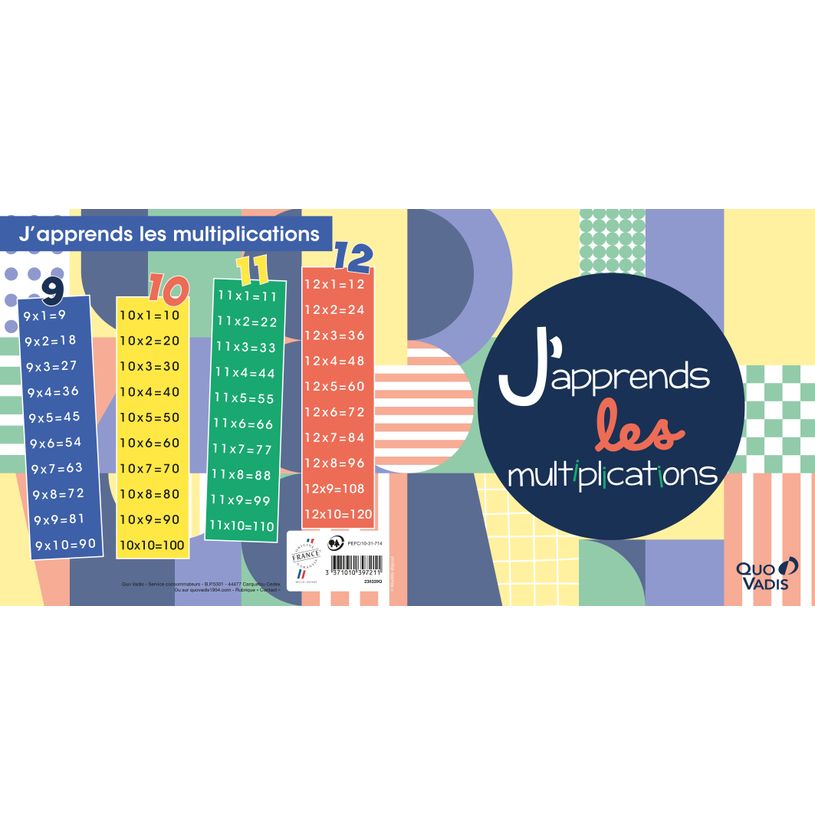 3371010397211-Quo Vadis - Mémo pédagogique Origami - Français - Perpétuel - 36x18 cm - Papier Clairefontaine blanc - Fabri--3